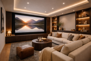 Doble techo de pladur en Bizkaia con luces LED