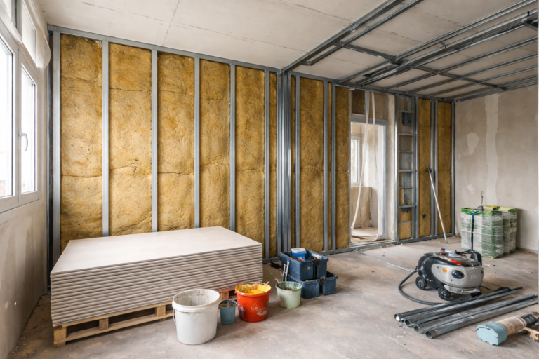 pladur con aislamiento acústico en Bizkaia