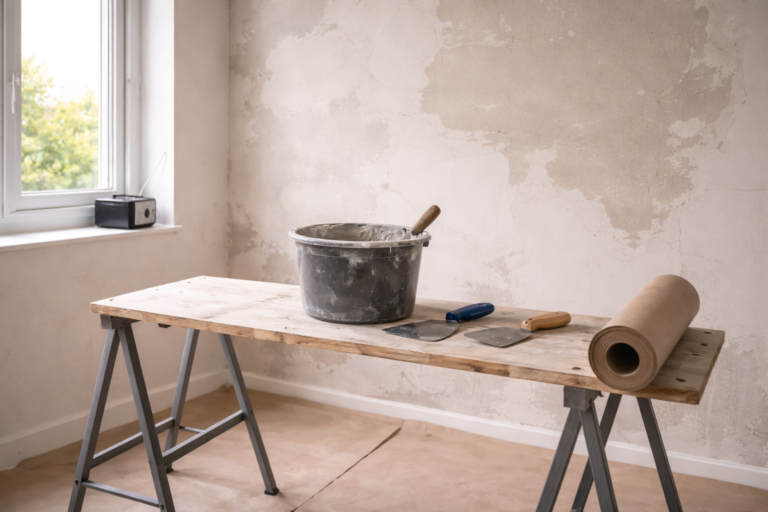 obra de reforma en Basauri en proceso