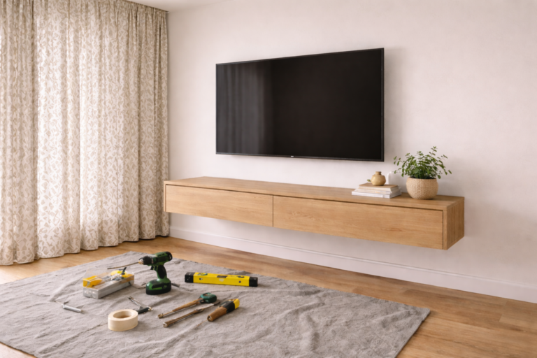 manitas en Bizkaia instalando soporte de tv