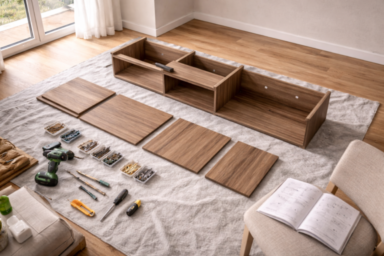 manitas en Bizkaia montando muebles