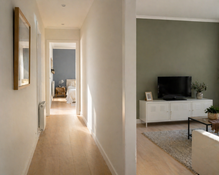 vivienda con paredes lisas tras quitar gotelé en Bizkaia