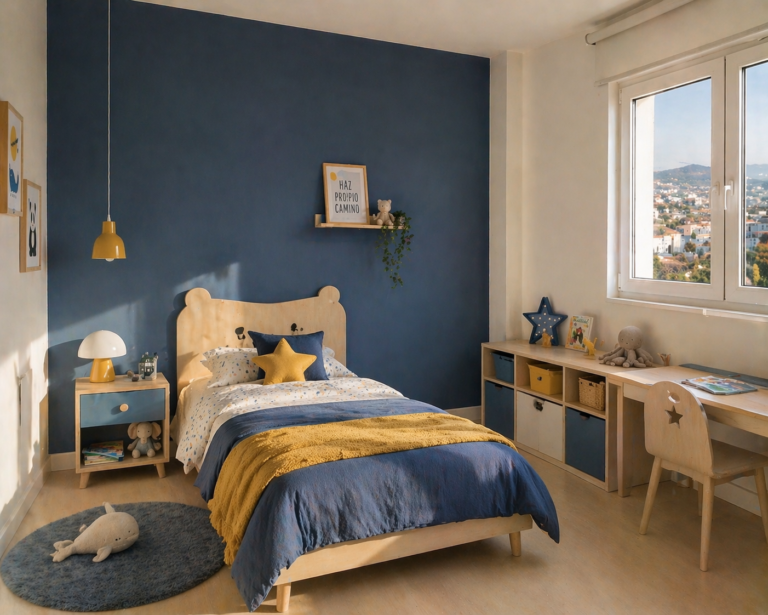 Dormitorio reformado sin gotelé y pintado en Bizkaia