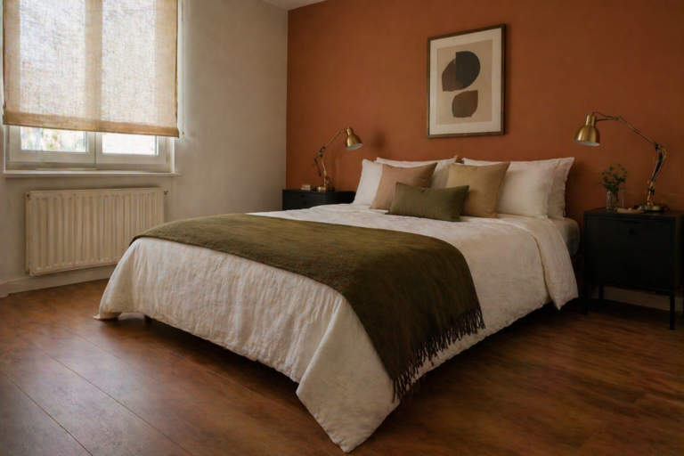 tarima flotante instalada en dormitorio de Bizkaia