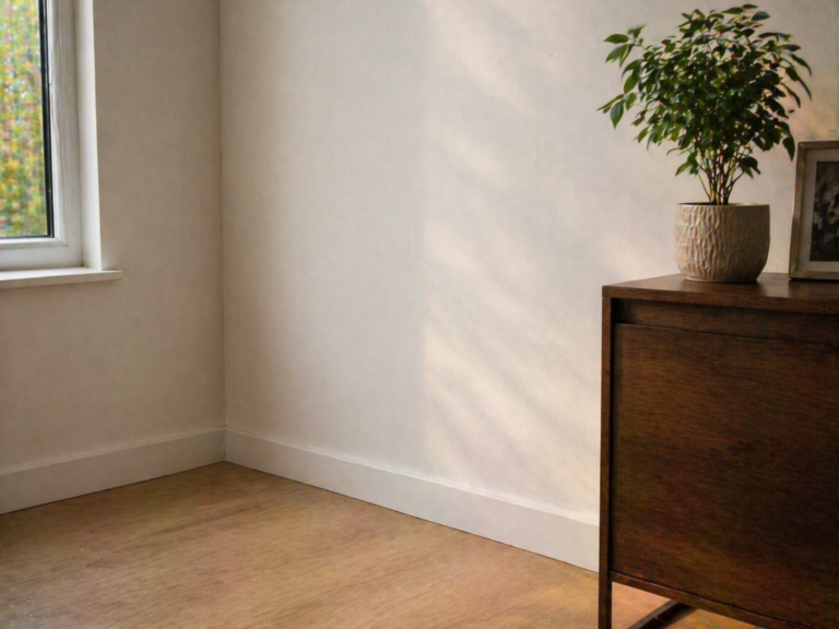 pared reparada tras humedad en Bizkaia