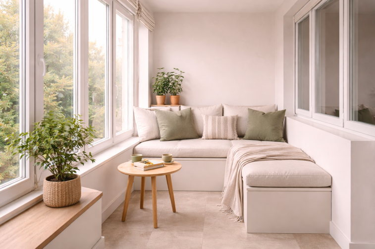 reforma de vivienda en Galdakao con galería renovada